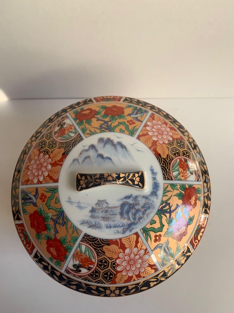 Amazon.co.jp: 有田焼 昇龍窯 花鳥 三段重 おせち器 お正月 蓋付き重ね